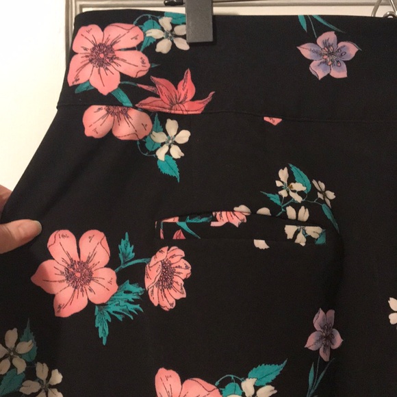 Floral wide leg torrid trousers - Picture 4 of 5